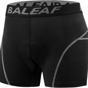 BALEAF Men's Size 2XL Bike Black Cycling Underwear Shorts 3D Padded New